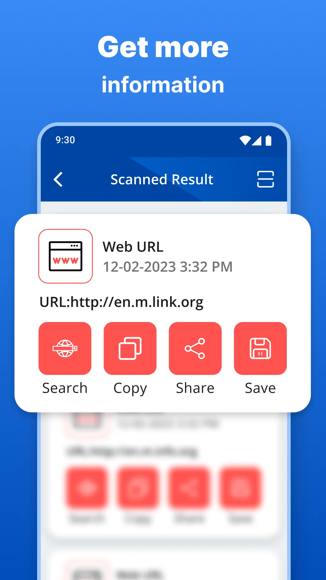 QR scanner - Barcode reader screenshot